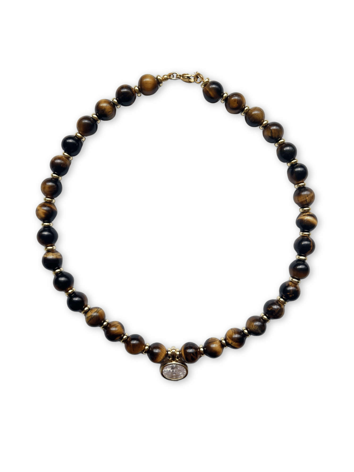 Aiyla Gold Bezel Charm Necklace