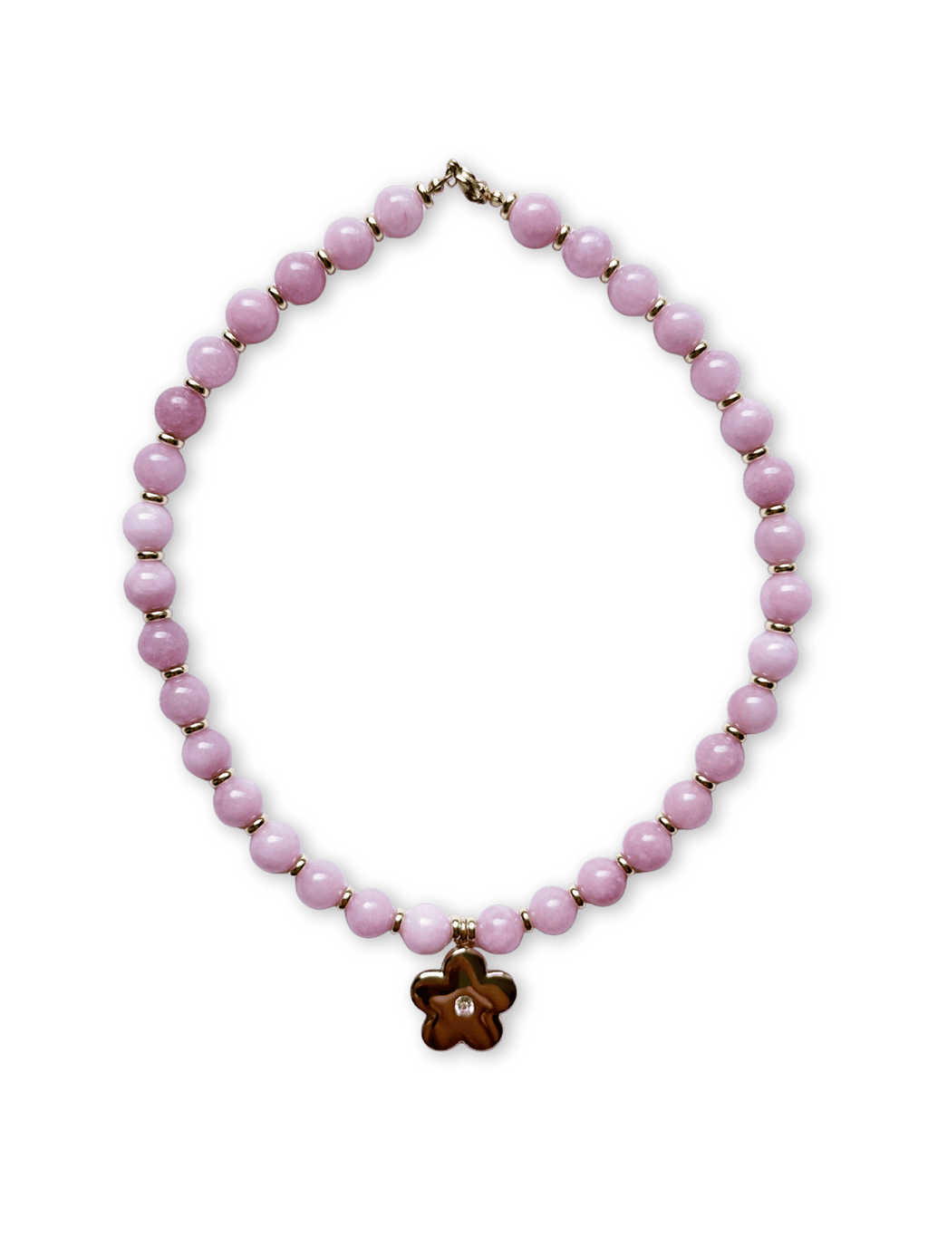 Bayley Gold Flower Charm Necklace