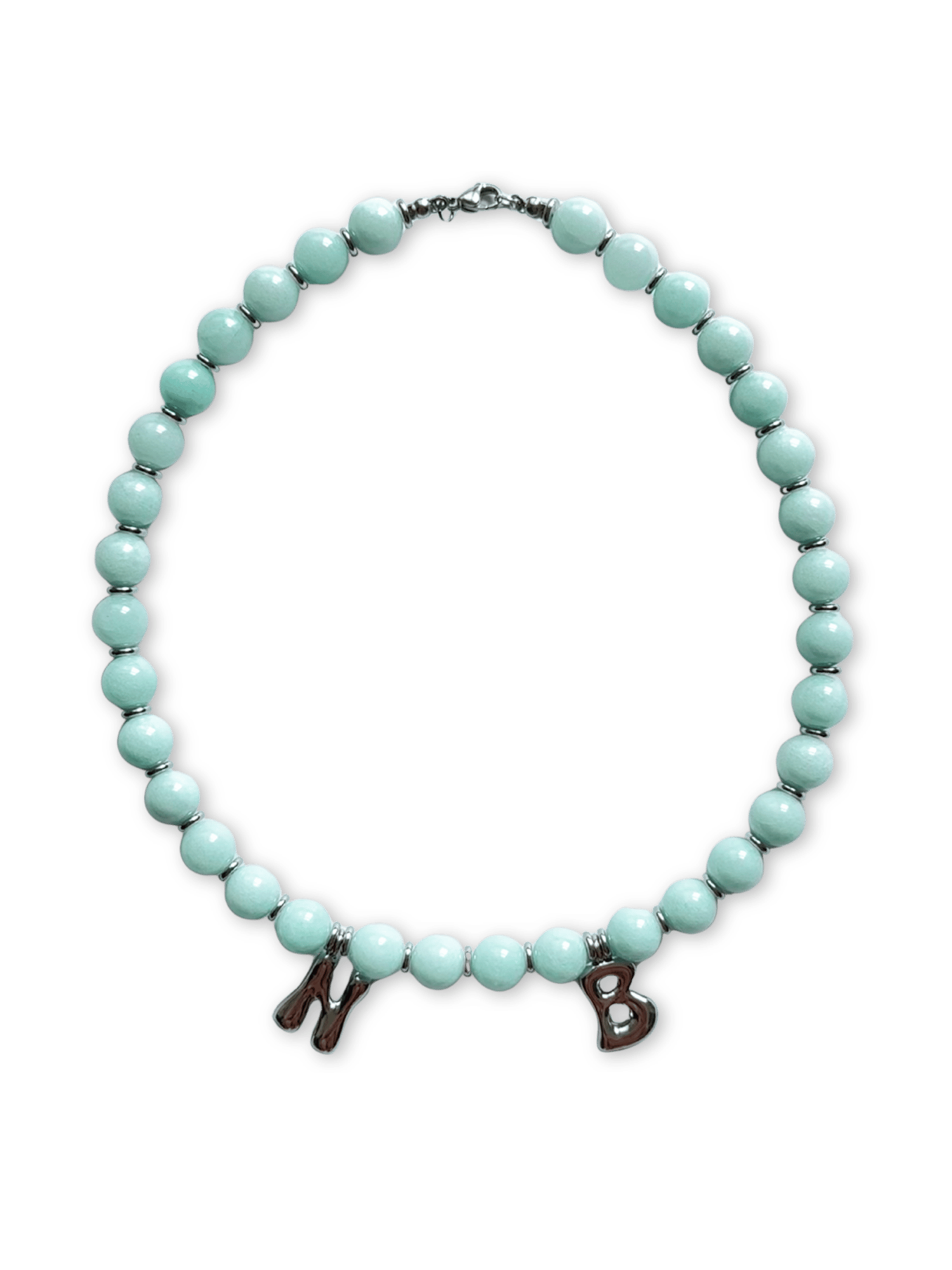 Benson Initial Necklace - Amazonite