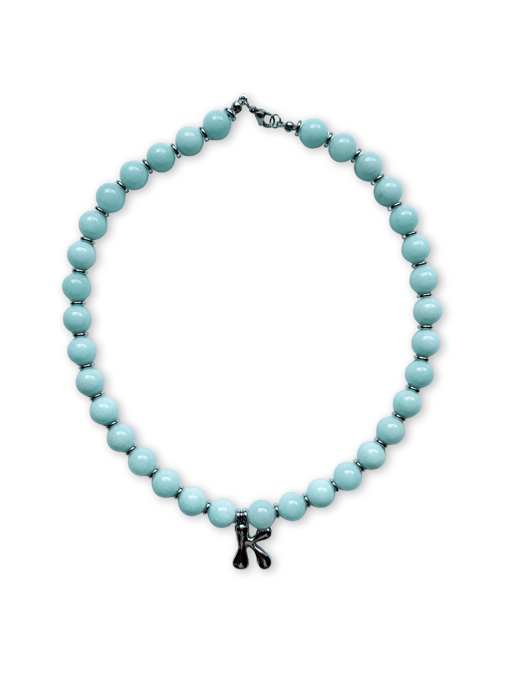 Benson Initial Necklace - Amazonite