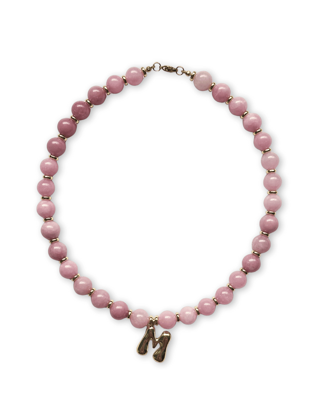 Benson Initial Necklace - Kunzite