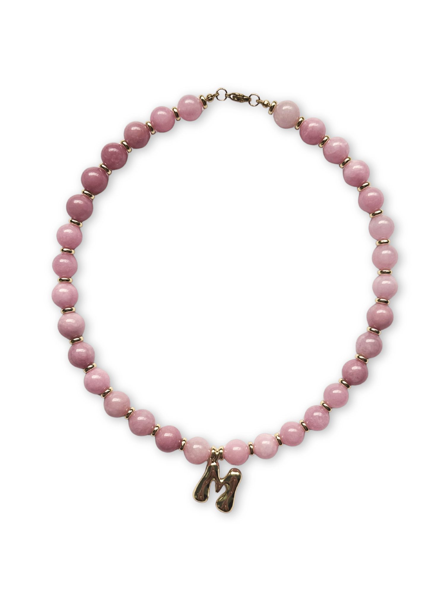 Benson Initial Necklace - Kunzite