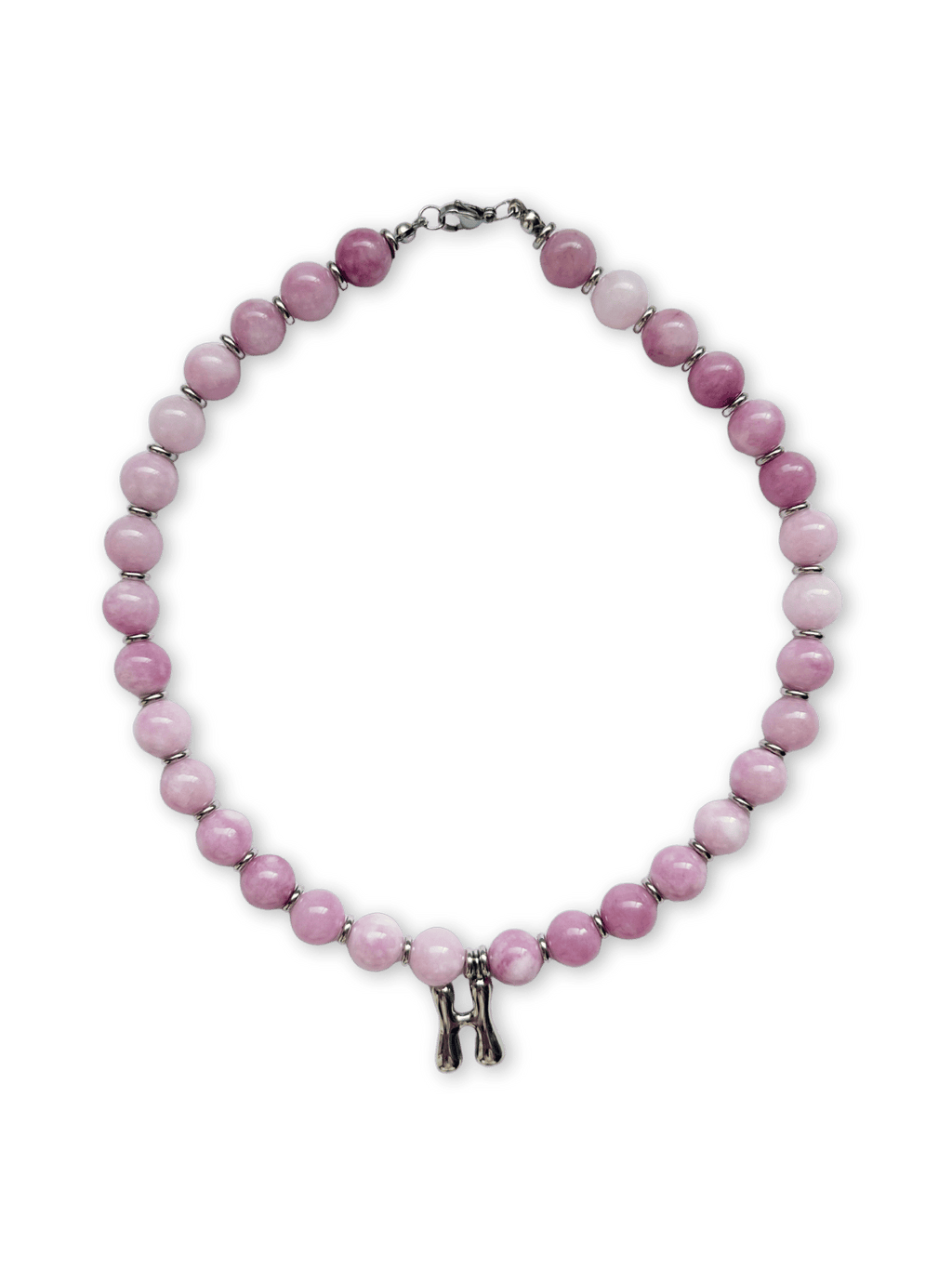 Benson Initial Necklace - Kunzite