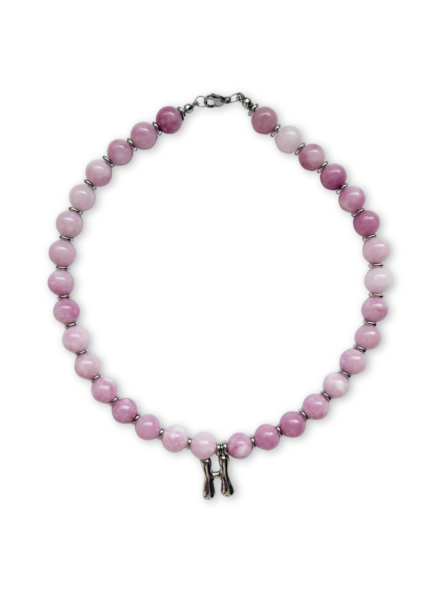 Benson Initial Necklace - Kunzite