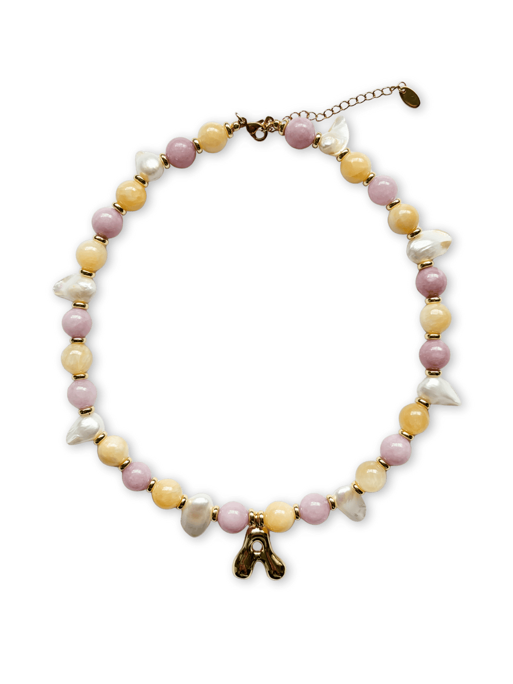 Bundy Necklace - Initial, charm clasp, plain