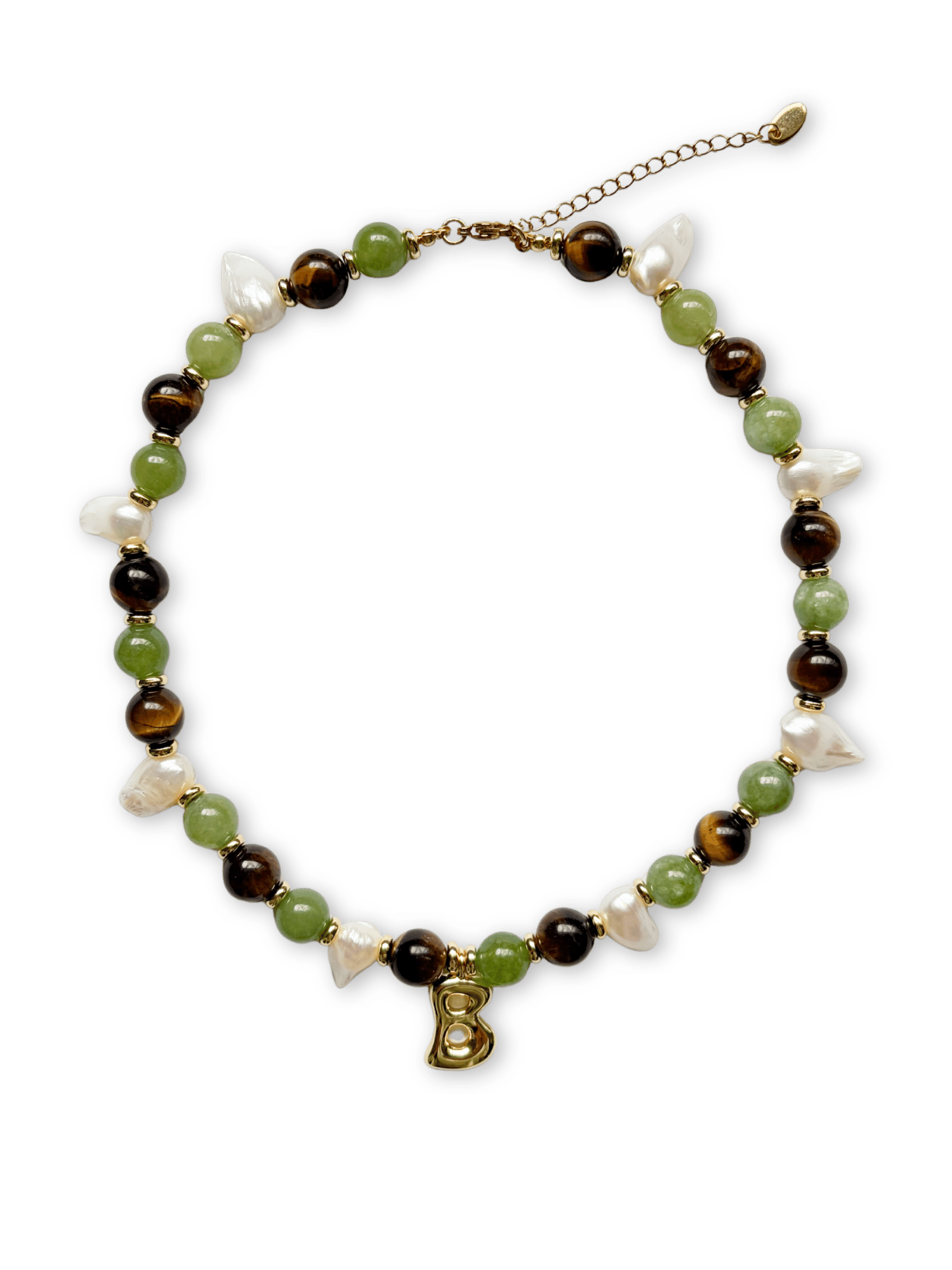 Bundy Necklace - Initial, charm clasp, plain