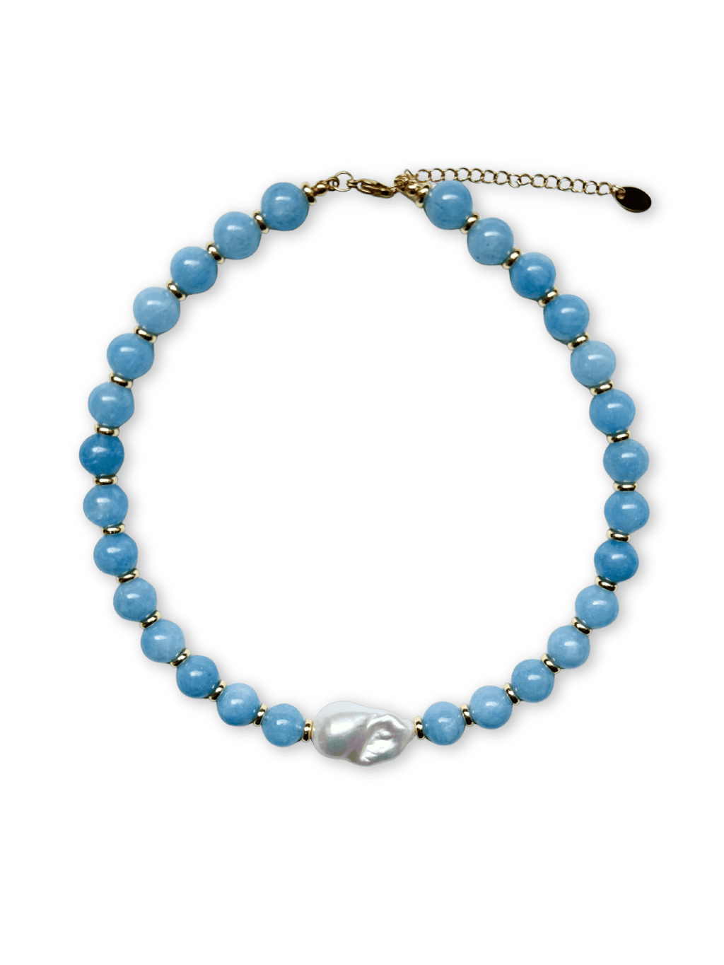 Toshi Gold Beaded Pearl Necklace