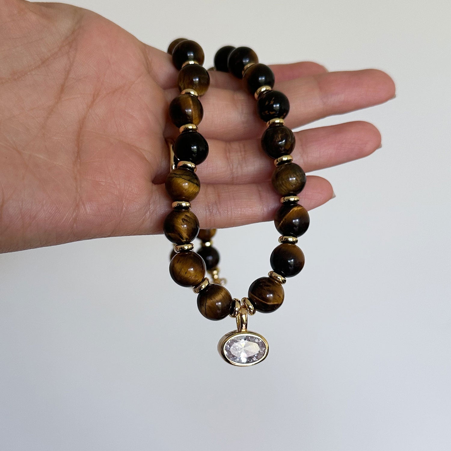 Aiyla Gold Bezel Charm Necklace