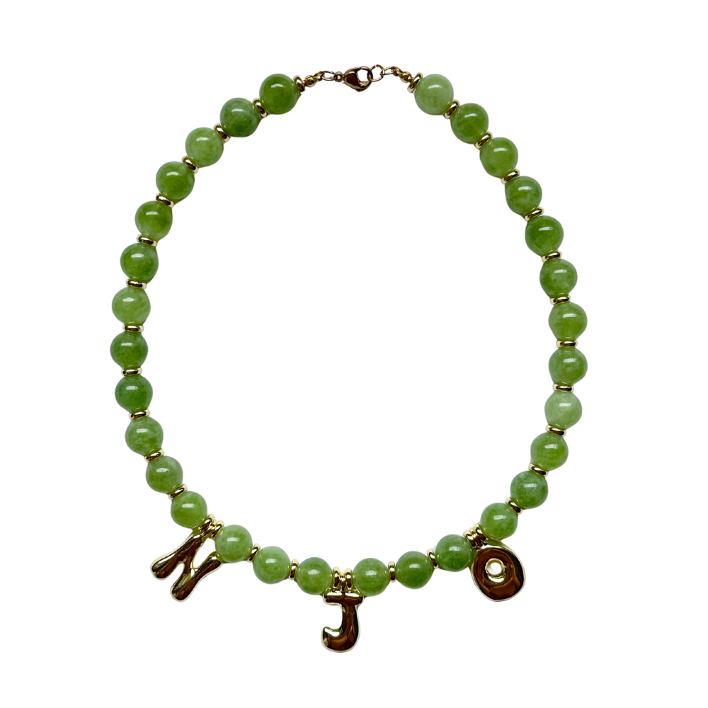 Benson Initial Necklace - Peridot