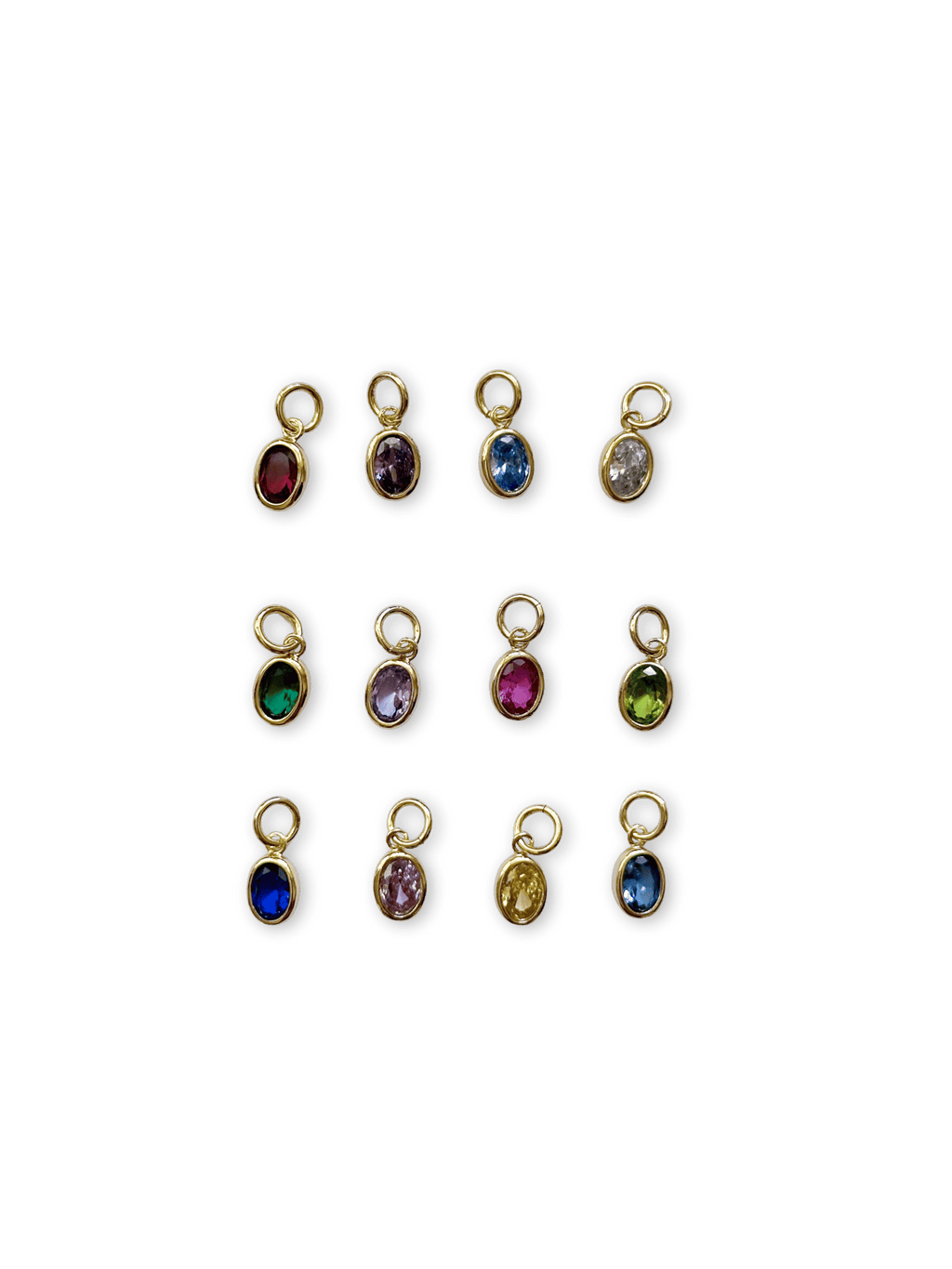 Birthstone Charm - Gold