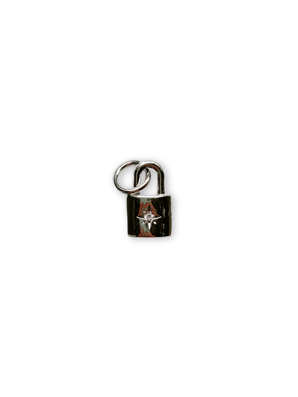 Padlock Charm - Silver