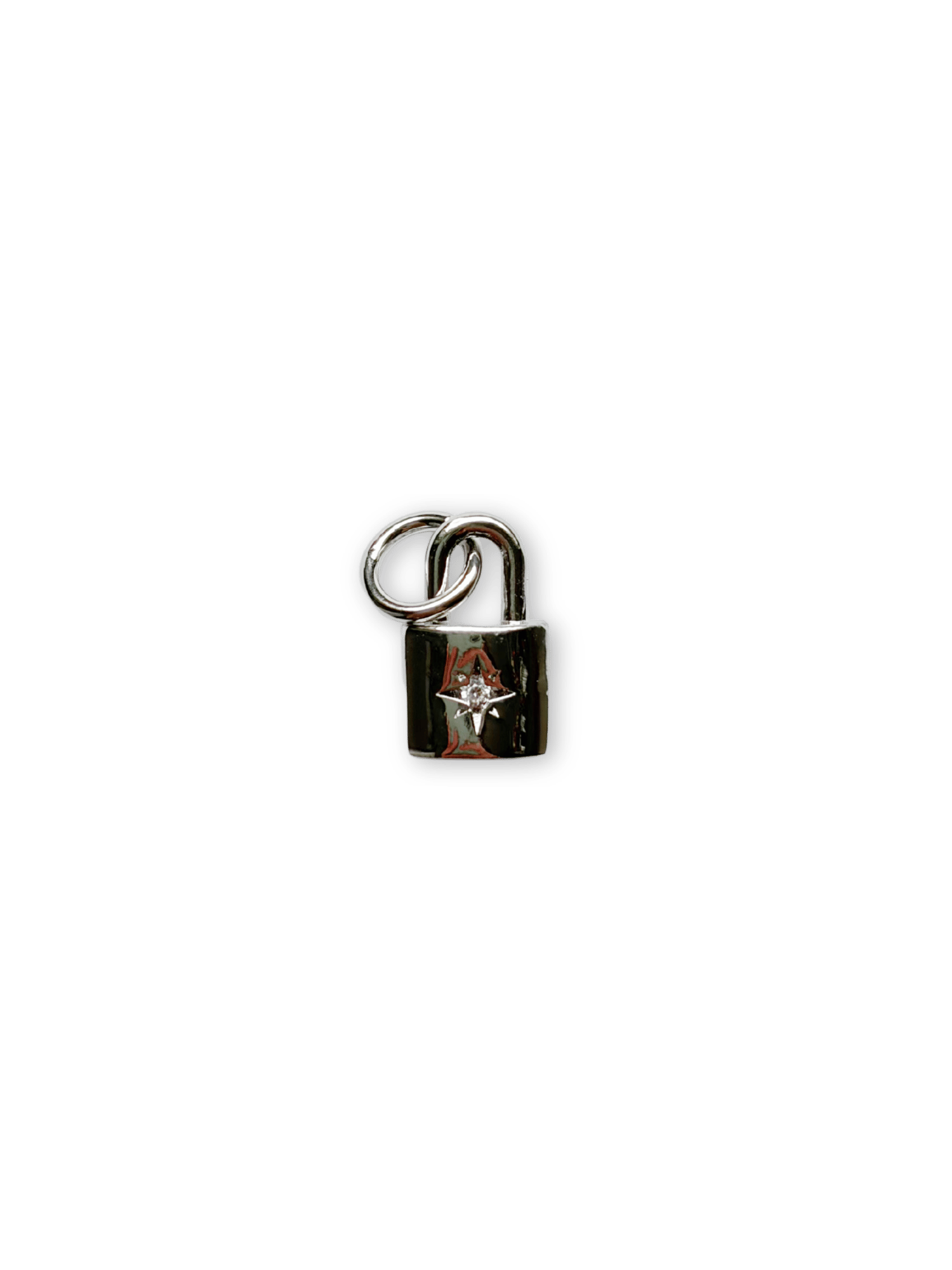 Padlock Charm - Silver