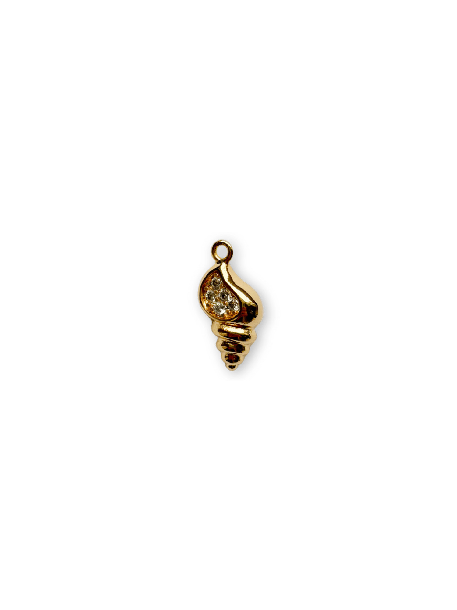 Conch Shell Charm - Gold