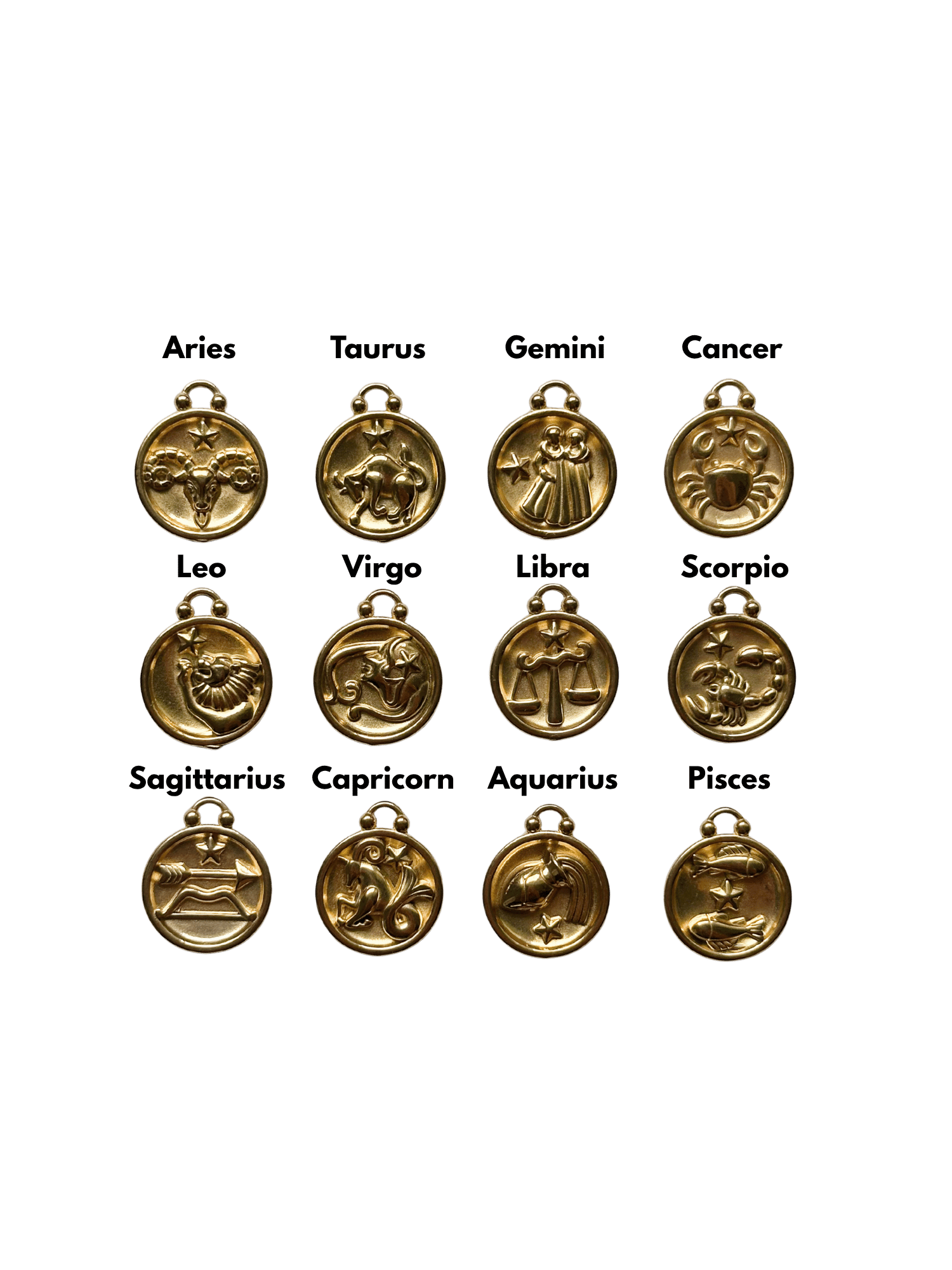Zodiac Charm - Gold