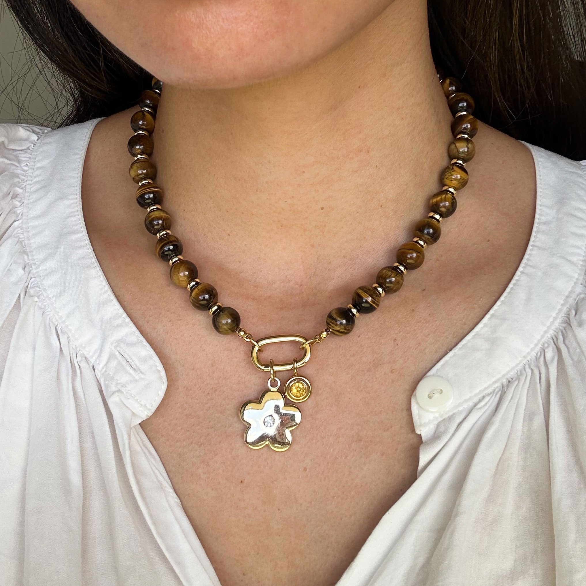 Flower Charm - Gold