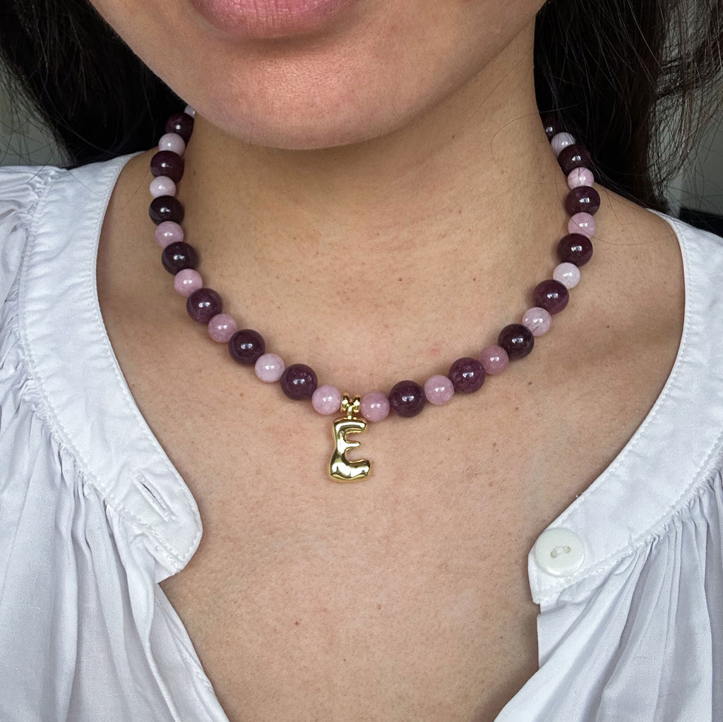 Remy Necklace - Lepidolite/Kunzite