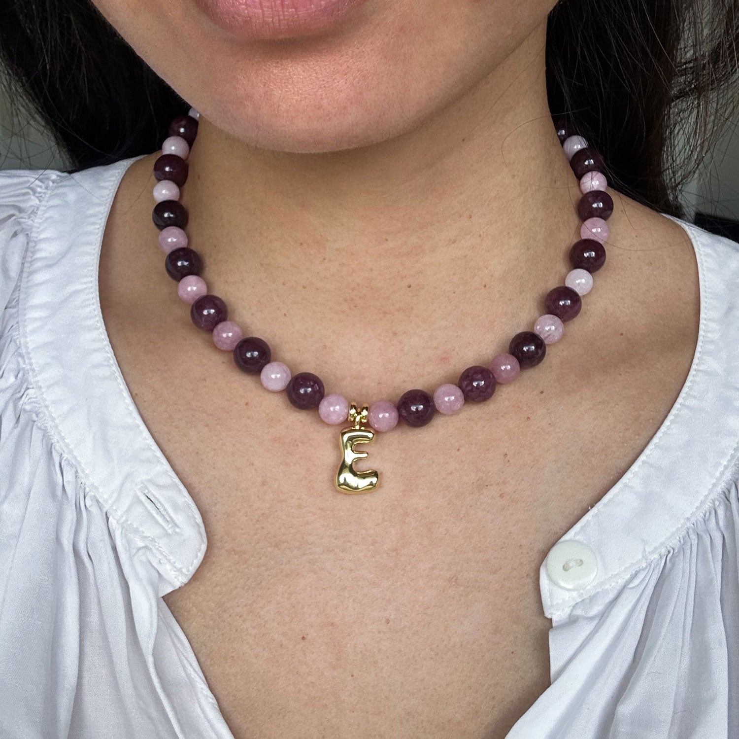 Remy Necklace - Lepidolite/Kunzite